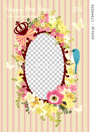 Flowers and birds with frame picture / attachment Flowers and birds with frame picture / attachment 17944856