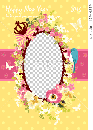 Flowers and birds with frame picture / attachment Flowers and birds with frame picture / attachment 17944859