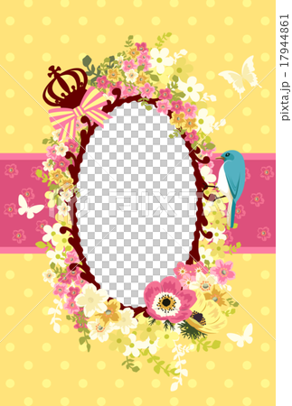 Flowers and birds and picture frames Flowers and birds and picture frames 17944861
