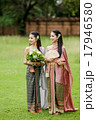 Couple thai woman  traditional dress. 17946580
