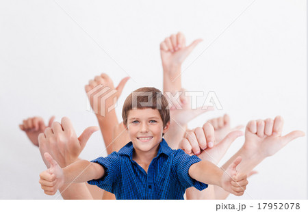 hands of teenagers showing okay sign on white hands of teenagers showing okay sign on white 17952078