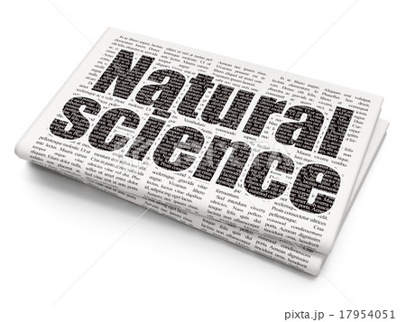 Science concept: Natural Science on Newspaper 17954051