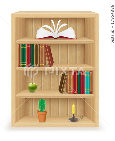 bookshelf furniture made of wood vector bookshelf furniture made of wood vector 17954386