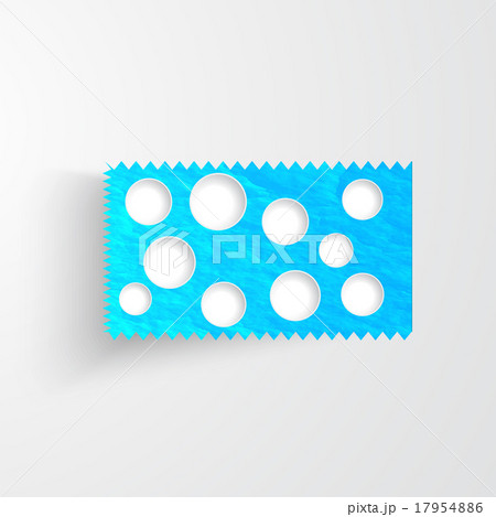 Vector watercolor circle. Vintage paper texture. 17954886