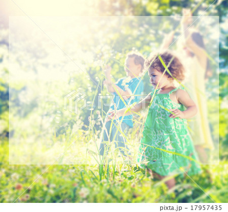 Little Children Playing Relaxation Holiday Concept Little Children Playing Relaxation Holiday Concept 17957435