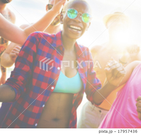 Teenagers Friends Beach Party Happiness Concept 17957436
