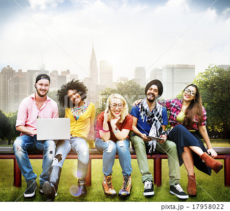 Diversity Teenagers Friends Friendship Team Concept 17958022