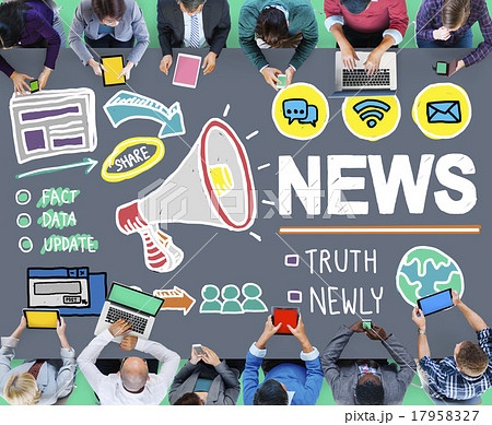 News Broadcast Information Media Publication Concept News Broadcast Information Media Publication Concept 17958327
