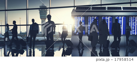 Business People Airport Terminal Travel Departure Concept 17958514