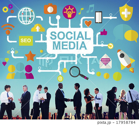 Social Media Social Networking Technology Connection Concept Social Media Social Networking Technology Connection Concept 17958784