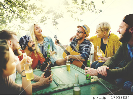 Diverse People Friends Hanging Out Concept 17958884