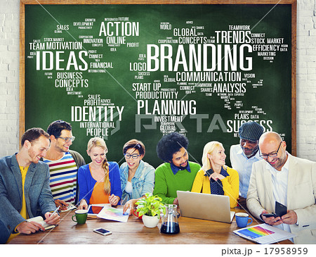 Branding World Global Marketing Identity Individuality Concept 17958959