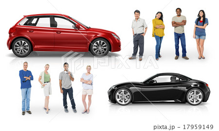 Car Vehicle Transportation 3D Illustration Concept Car Vehicle Transportation 3D Illustration Concept 17959149