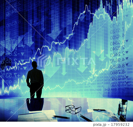 Silhouette Businessman Discussion Stock Market Concept Silhouette Businessman Discussion Stock Market Concept 17959232