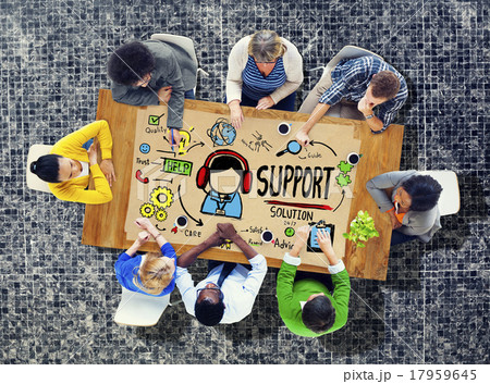 Support Solution Advice Help Quality Care Team Concept Support Solution Advice Help Quality Care Team Concept 17959645