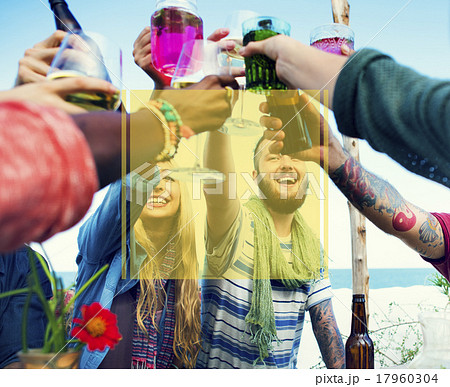 Copy Space Frame Summer Vacation Holiday Concept 17960304
