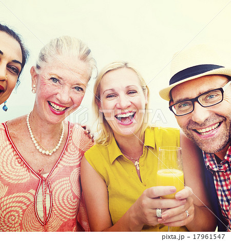 Diverse Neighbors Drinking Party Concept Diverse Neighbors Drinking Party Concept 17961547