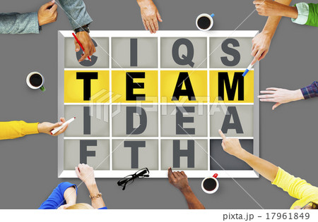 Team Puzzle Problem Solving Corporate Connection Concept 17961849