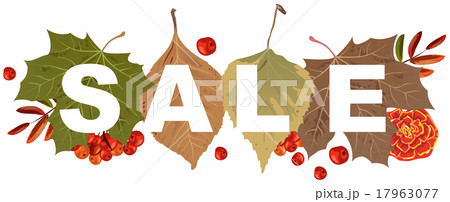 Sale of autumn leaves. Autumn leaves of tree 17963077