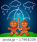 loving couple of gingerbread and sugar cane 17968206