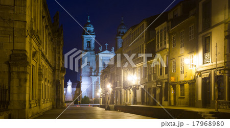 Street at historic part of Santiago de Compostela Street at historic part of Santiago de Compostela 17968980