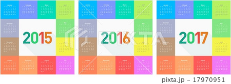 Circle calendar for 2015 2016 2017 years Circle calendar for 2015 2016 2017 years 17970951