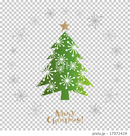 Christmas tree and snowflakes frame 17972429