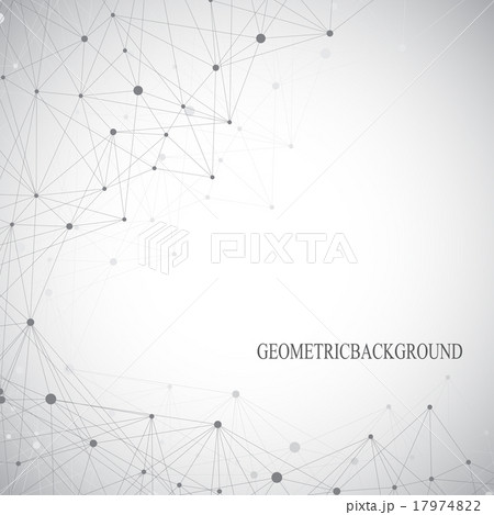 Grey graphic background dots with connections for Grey graphic background dots with connections for 17974822
