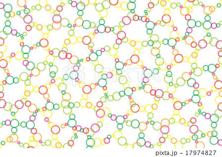 背景素材壁紙 円 丸 輪 サークル状 リング 環状 モザイク模様 ランダム まだら シンプル 単純 のイラスト素材