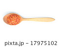 Aromatic saffron spice on wooden spoon 17975102