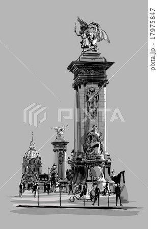 Alexandre III Bridge in Paris France 17975847
