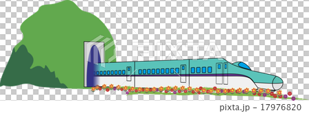 北海道新幹線のイラスト素材