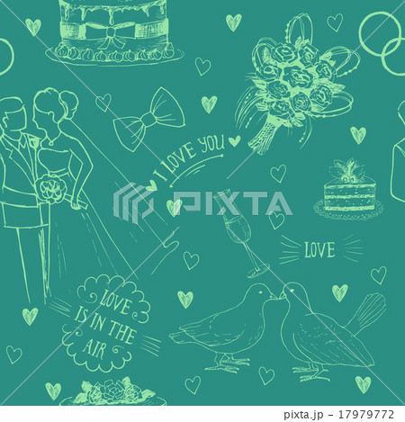 Hand drawn love symbols Hand drawn love symbols 17979772