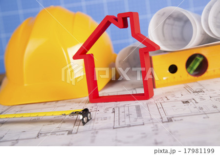 House model, architecture blueprints concept 17981199