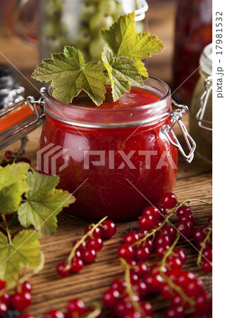 Tasty berry and fruit jam and berry 17981532