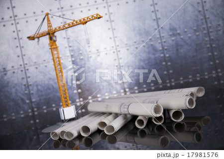 Buildings under construction and cranes 17981576