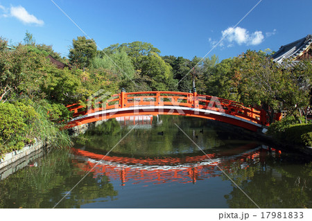 京都　神泉苑　法成橋 17981833