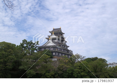 初秋の岡山城遠景 初秋の岡山城遠景 17981937