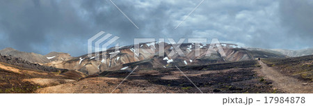 Iceland landmannalaugar region landscape Iceland landmannalaugar region landscape 17984878