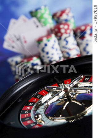 Roulette gambling in a casino 17987019