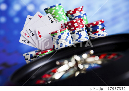 Playing roulette in the casino Playing roulette in the casino 17987332