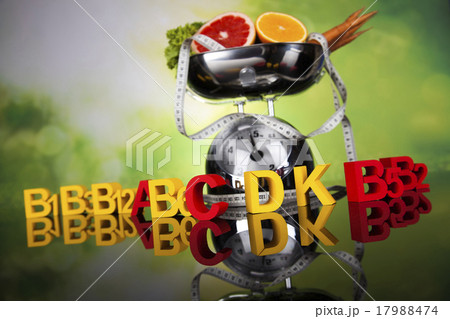 Vitamin concept, Health and fitness concept Vitamin concept, Health and fitness concept 17988474