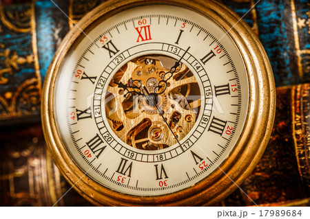 Close up on vintage clock Close up on vintage clock 17989684