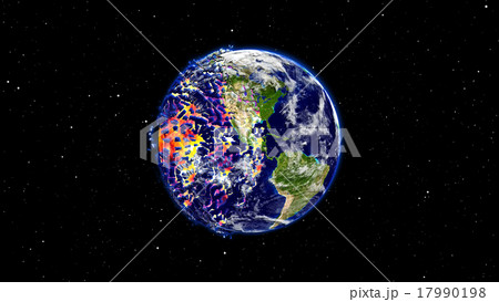 Earth burning or exploding after a global disaster 17990198