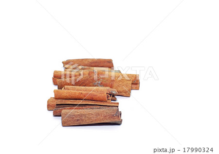Cinnamon isolation on a white background. 17990324