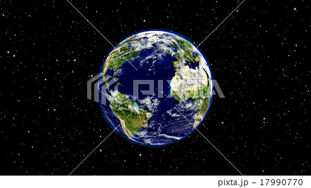 Planet Earth with asteroid in universe or space Planet Earth with asteroid in universe or space 17990770
