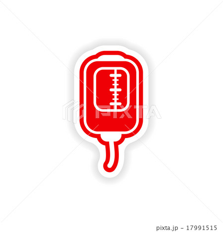 paper sticker on white background medical dropper paper sticker on white background medical dropper 17991515