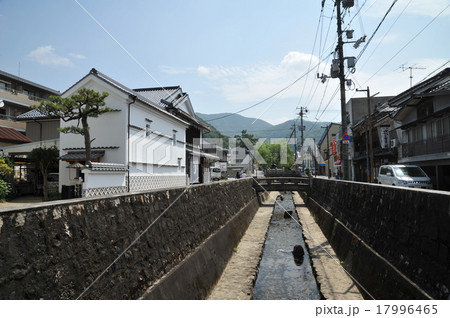高梁紺屋川美観地区の町並み2015年8月 17996465