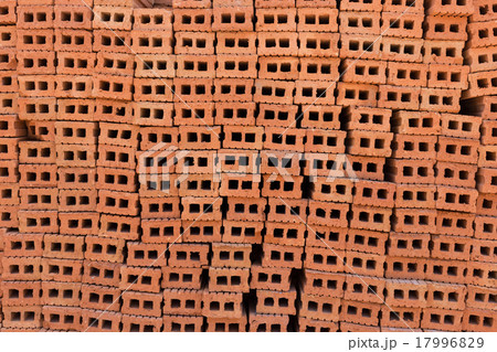 pile of brick block used for industrial 17996829