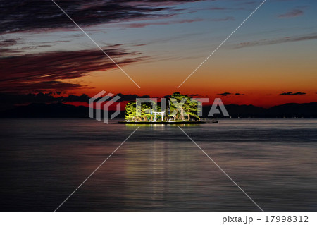 宍道湖　夜景　嫁ヶ島 17998312